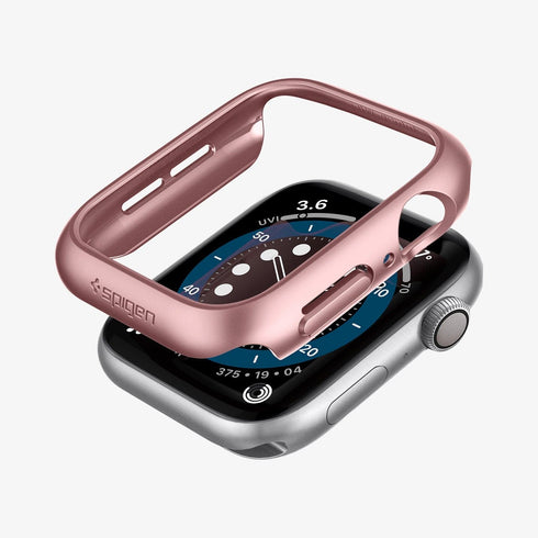 ACS05458 - Apple Watch Ultra (Apple Watch (49mm)) Case Thin Fit in black showing the front